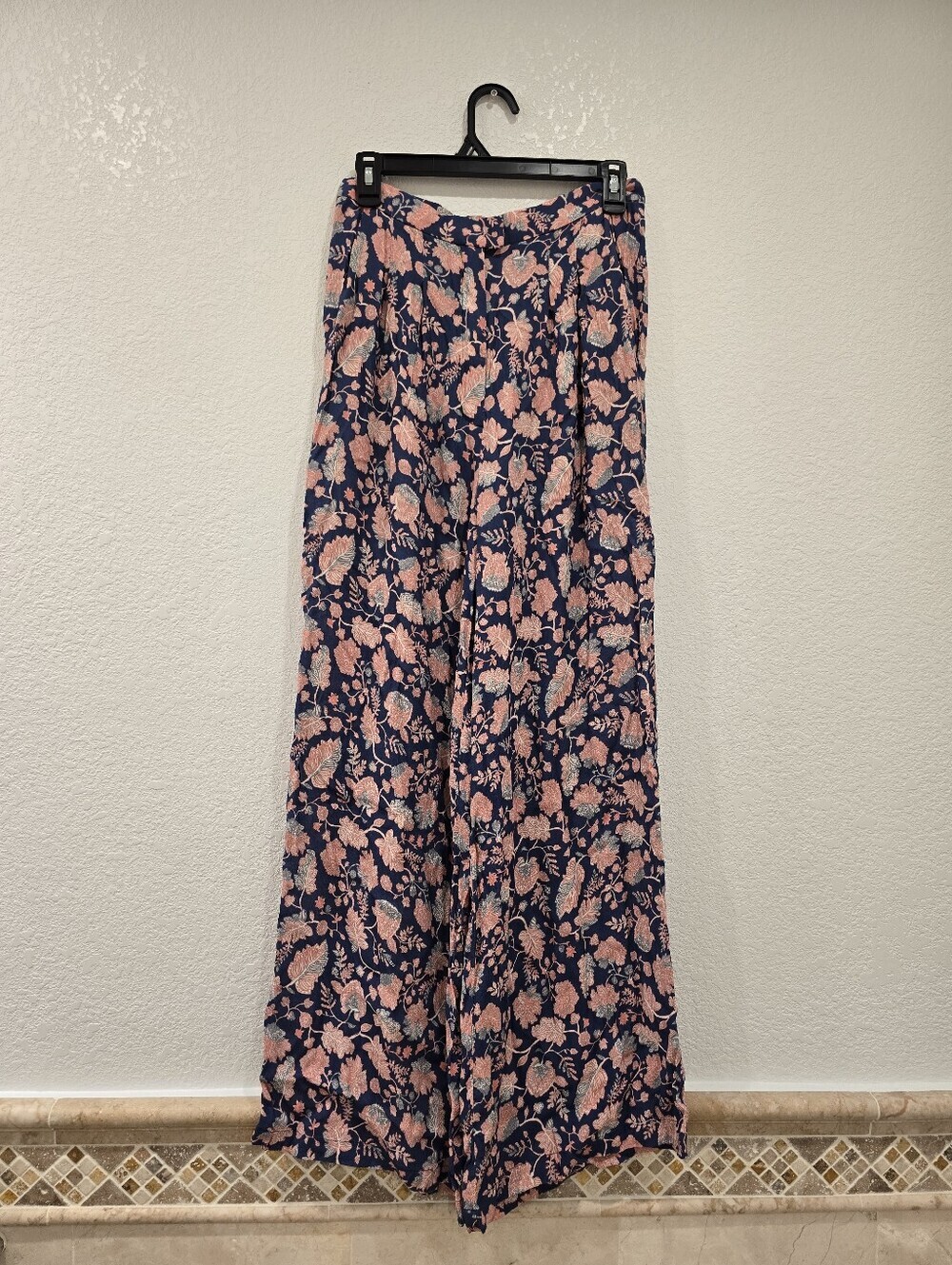 Heidi Merrick California lightweight wide-leg floral trousers 8